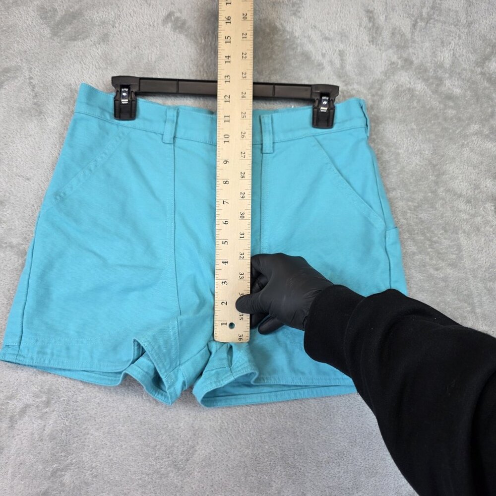Patagonia Cotton Stand Up Shorts Womens 6 Blue Organic Chino Hiking Casual - Picture 10 of 13